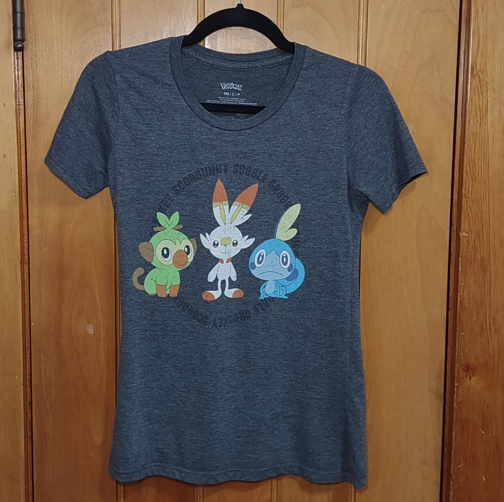 Pokemon tshirt charcoal grey size S
